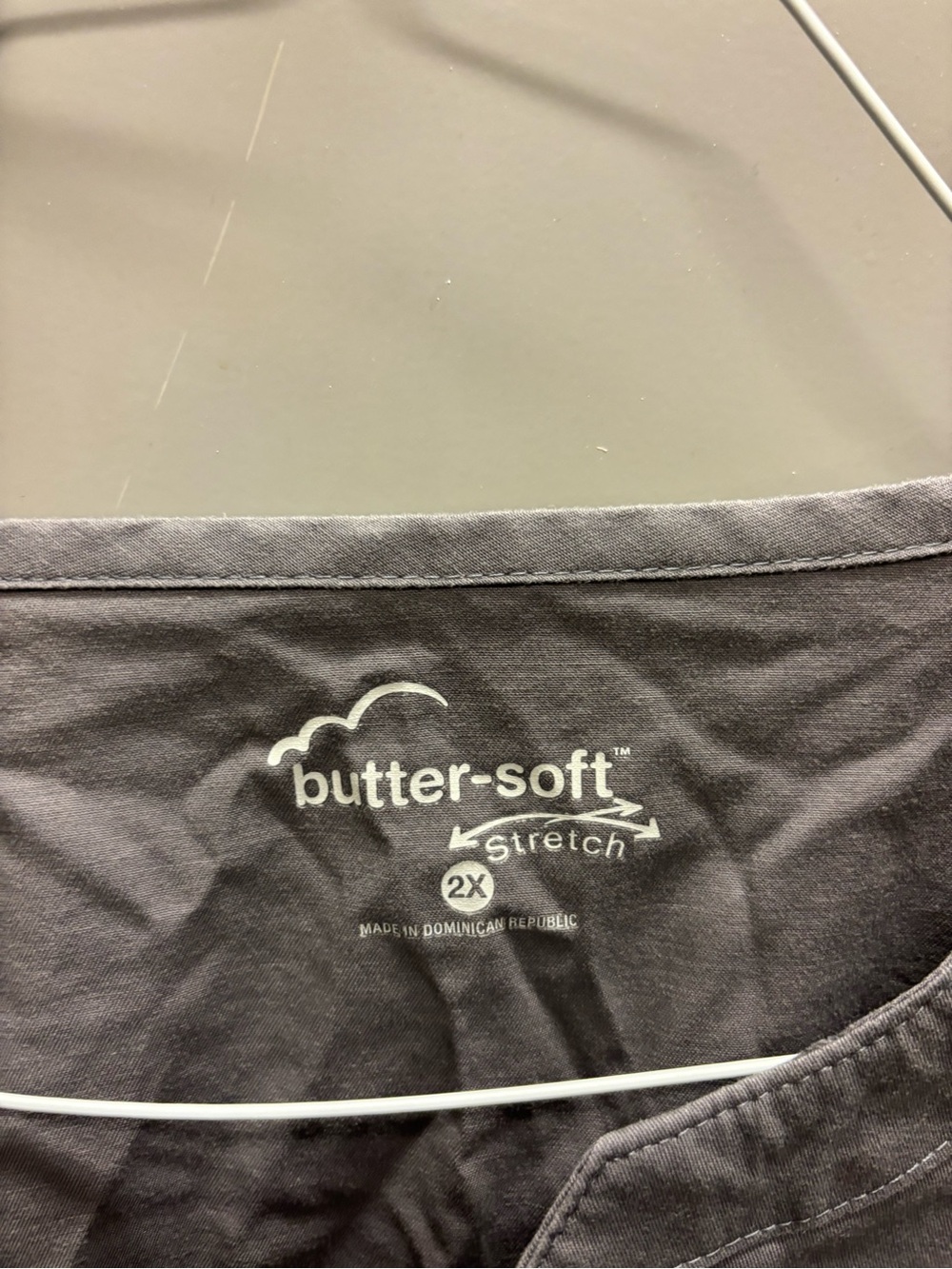 Butter unisex Stretch 3/4 sleeves in Charcoal Gray